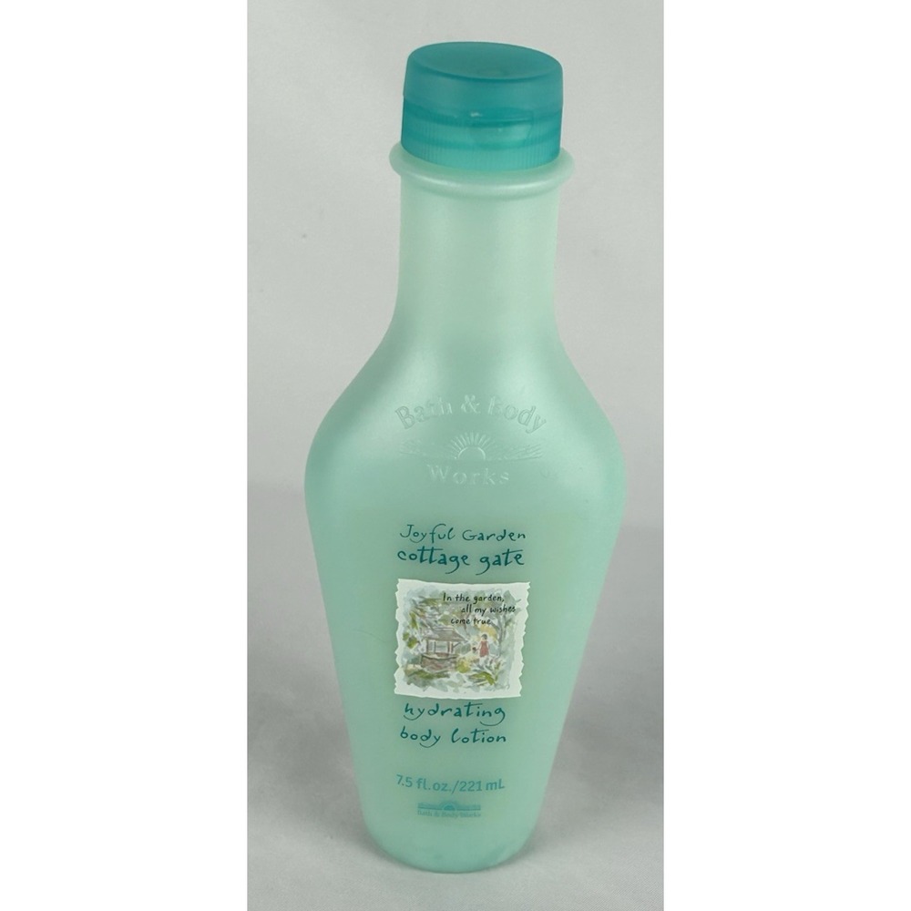 Vtg 90s Bath Body Works Cottage Gate Joyful Garden Hydrating Body Lotion 7.5 Oz